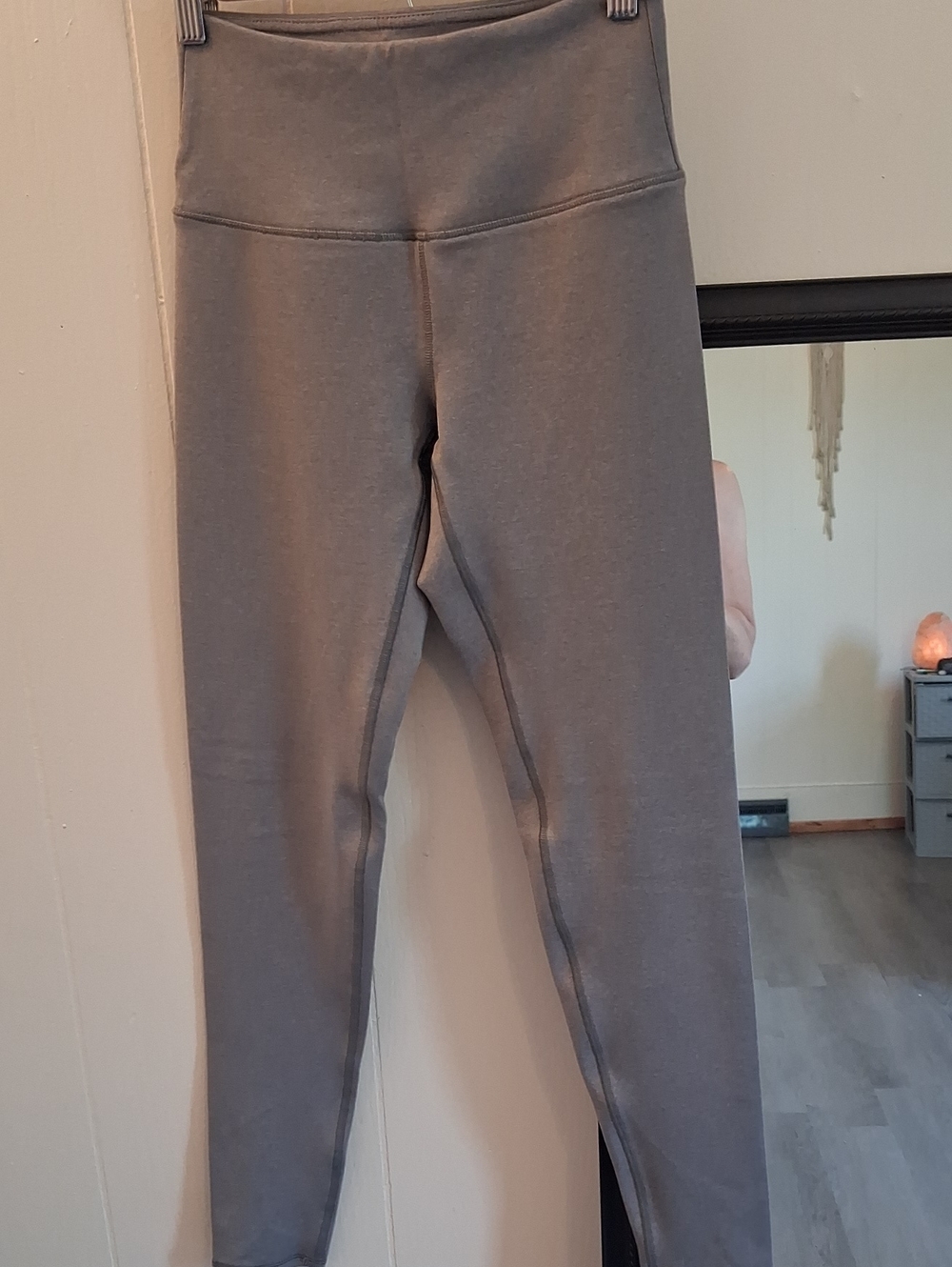 Silver Gray Leggings Tights Yoga Athleisure- Comfortable Everyday Bottoms